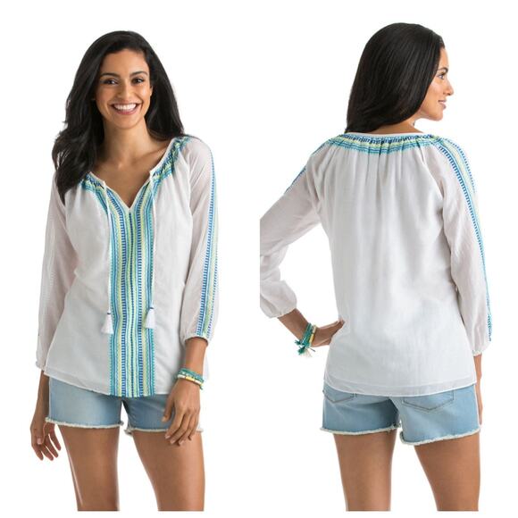 NWT Vineyard Vines Embroidered Tunic - Picture 6 of 7